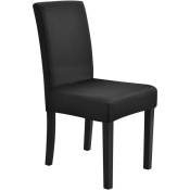 Doublure pour chaises à manger couverture élastique disponible diverses nuances taille : Noir