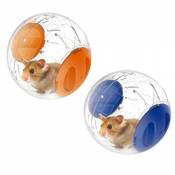 emours Lot de 2 balles de jeu pour hamster nain, 12,2 cm