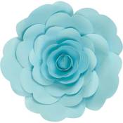Fleur En Papier Rose Turquoise 20 cm