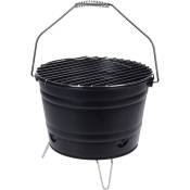 Generic Seau à barbecue - 27 cm - Noir