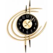 Grande Horloge Doré, Design Moderne XXL 54CM, Horloge