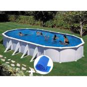 Kit piscine acier blanc Gré Atlantis ovale 8,15 x