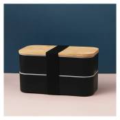 Lunch Box - Bento Lunch Box Tout-en-1, Boite Repas avec Couverts et Pots à Sauce - Boite Bento pour Salades, Collations, Boite Repas Compartiments