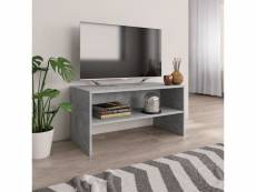 Meuble tv de qualité gris cement 80 x 40 x 40 cm aggloméré