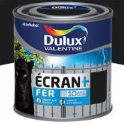 Peinture Ecran+ Fer protection antirouille Dulux Valentine brillant noir RAL 9005 250ml