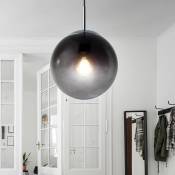 Plafonnier pendule design chambre à coucher lampe boule suspendue en verre dans un ensemble comprenant des ampoules led