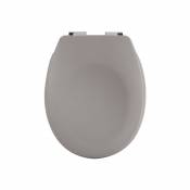 Spirella Abattant WC Thermo Dur NEELA Taupe Mat - Charnières ABS Chromé - Taupe