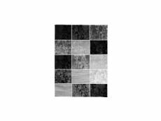 Subway cube tapis de salon en polypropylene - 240 x 340 cm - noir