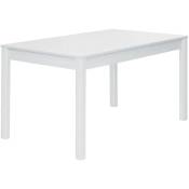 Table à manger coloris Blanc - longueur 140 x profondeur 80 cm Pegane