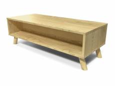 Table basse scandinave bois rectangulaire viking miel