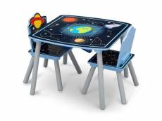 Table et deux chaises astro thème de l'espace delta children