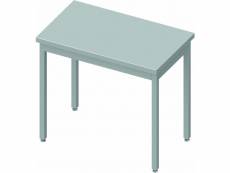 Table inox centrale - profondeur 800 - stalgast - soudée - inox700x800 x800x900mm