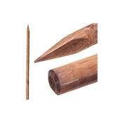 Tuteur en bois 150 cm, diamètre. Poteau en bois rond