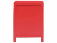 Vidaxl table de chevet rouge 38 x 28 x 52 cm bois de paulownia 284074