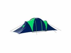 Vidaxl tente de camping 9 personnes bleu et vert 90412