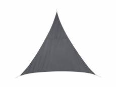 Voile d'ombrage triangulaire 3 x 3 x 3 m curacao - gris