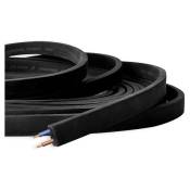 Barcelona Led - Câble plat noir 2x1.5mm pour guirlande
