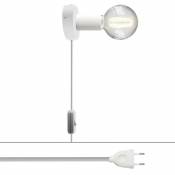 Creative Cables - Lampe Spostaluce en métal Sans ampoule - Blanc - Sans ampoule