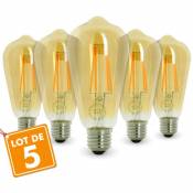 Eclairage Design - Lot de 5 ampoules led E27 7W ST64