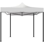 Frankystar - Tente de jardin / Gazebo 3X3 Tente pliante imperméable pour foires et marchés Blanc