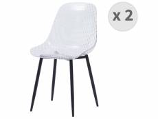 Glass - chaise modern design polycarbonate transparent