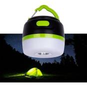Gotrays - Lampe de camping à Led rechargeable par usb, mini lampe de camping portable, alimentation d'urgence mobile, lanterne de camping magnétique