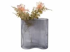 House collection vase h20 cm karina verre fumé ZSLD000825-GY