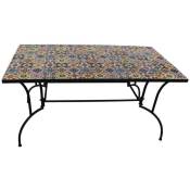 Iperbriko - Table en métal pour extérieur 150 x 80