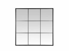 Jules - miroir fenêtre style industriel 100x100 - couleur - noir GP994NC100-0