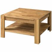 Les Tendances - Table basse carrée en bois de chêne