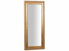 Miroir, miroir mural rectangulaire, à accrocher sur le mur horizontal vertical, shabby chic, maquillage, salle de bain, cadre finition or antique, l35