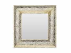 Miroir mural doré 60 x 60 cm plerin 152781