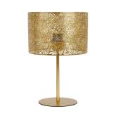 Ostaria - Lampe métal Corazon dorée Doré