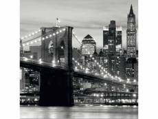 Pont de brooklyn noir et blanc, papier peint photo