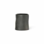 Pot à crayons Yama / Aluminium recyclé - Ø 7.8 x H 8.5 cm - Ferm Living noir en métal