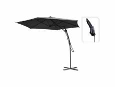 Progarden parasol suspendu gris foncé 300 cm