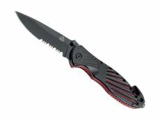 Puma tec - 319911 - couteau puma-tec alu noir/rouge 11cm + clip