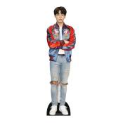 Star Cutouts - Figurine en carton bts Jeon Jungkook (Jungkook) blazer rouge (kpop) -Haut 90cm