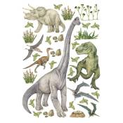 Stickers dinosaure dans la foret - 1 planche 42,5 x