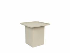 Sverre - table d'appoint carrée en métal 44x44cm - couleur - blanc ivoire