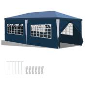 Swanew - Tente Pavillon Camping Tente de réception robuste Tente de réception pratique 3x6m Bleu - Bleu