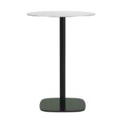Table à manger ronde en aluminium noir et acier blanc 60 cm Form - Normann Copenhagen