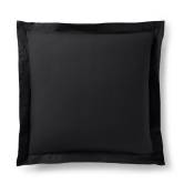 Taie d'oreiller 63 x 63 cm / 100% coton 57 fils/cm² - Noir - Noir