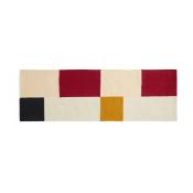 Tapis en laine et coton multicolore 80x250 cm Ethan Cook Flat Works: Double impressi"