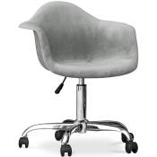 Velvet Style - Chaise de bureau avec accoudoirs - Chaise