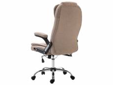 Vidaxl chaise de bureau taupe polyester 20239