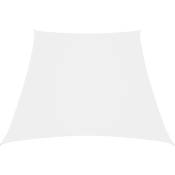Voile de parasol Tissu Oxford trapèze 3/5x4 m Blanc