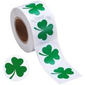 500 PièCes Autocollants St. Patrick'S Day Shamrock Roll Stickers 1-1/2 Pouce ÉTiquette AdhéSive pour DéCoration Irlandaise et Artisanat