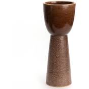 Amadeus - Vase elegance h: 40.5 cm marron en grés