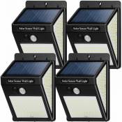 Applique solaire,Lampes solaires pour extérieur avec détecteur de mouvement, ,haute qualité 100LED-1000Lumen lumière solaire extérieure 1200mAh